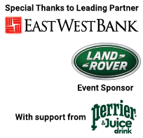 Special Thanks to Leading Partner East West Bank and Event Sponsor Land Rover with support from Perrier & Juice