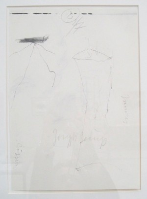 Joseph Beuys - Iphigenie-Set, 1974, one of eight offset prints mounted on cardstock