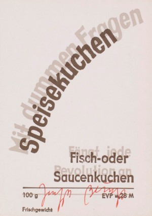 Joseph Beuys - Speisekuchen, 1977, offset on cardstock, stamps reproduced