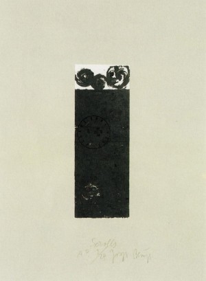Joseph Beuys - Suite Schwurhand: Scrolls, 1980, lithograph on paper laid down on gray Rives wove