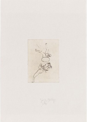 Joseph Beuys - Suite Zirkulationszeit: Topfspiel, 1982, etching on white wove
