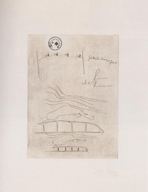 Joseph Beuys - Suite Zirkulationszeit: Zirkulationszeit, 1982, etching à la poupée on white wove