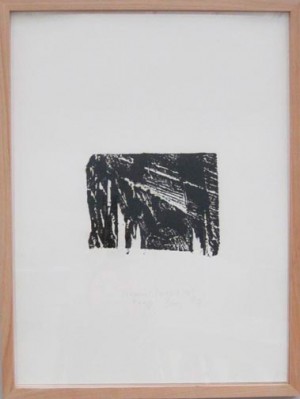Joseph Beuys - Tropical Night, 1980, woodcut on wove