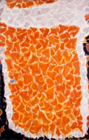 Sam Francis - Big Orange, 1954-55, oil on canvas