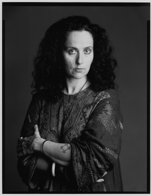 Timothy Greenfield‐Sanders - Portrait of Kiki Smith, 1991, black and white photograph