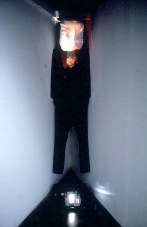 Tony Oursler - Phobic, 1993, mixed media with video
