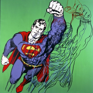 Andy Warhol - Superman (Myth Series), 1981, acrylic and silkscreen ink on canvas