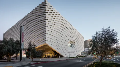 The Broad museum on Grand Avenue