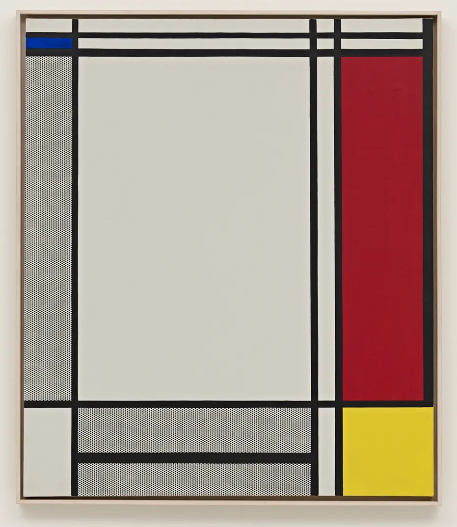 Roy Lichtenstein - Non-Objective I, 1964, oil and Magna on canvas