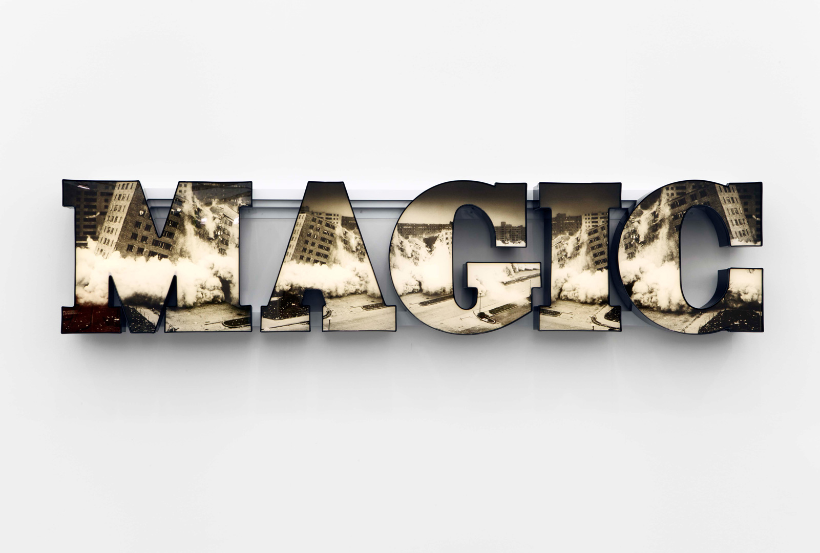 Doug Aitken - MAGIC, 2013, LED lit lightbox