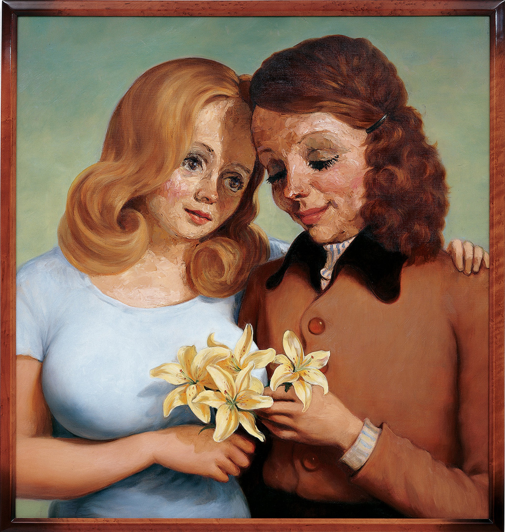 John Currin - Daughter and Mother , 1997, oil on canvas