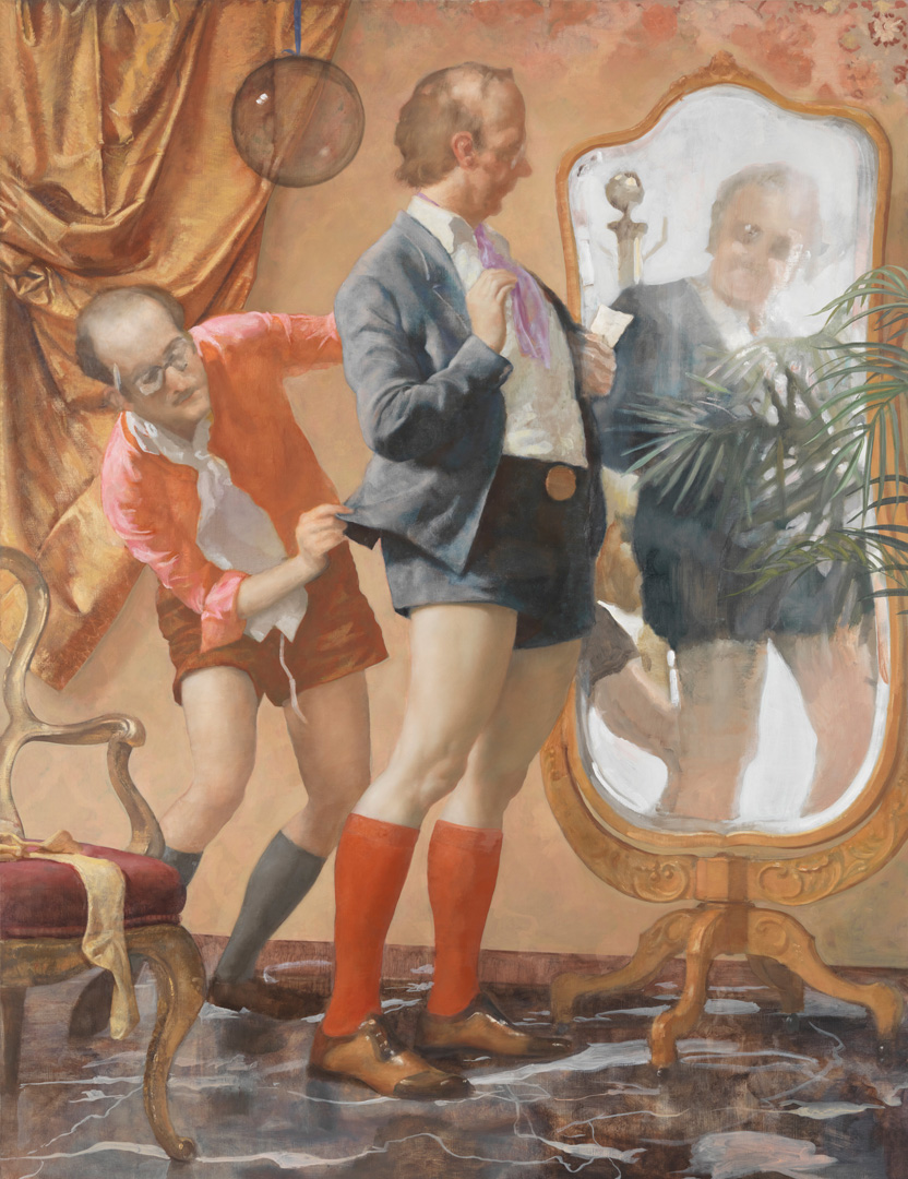 John Currin - Hot Pants, 2010, oil on canvas