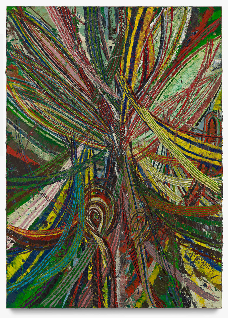 Mark Grotjahn - Untitled (Circus No. 2 Face 44.19), 2013, oil on cardboard mounted on linen