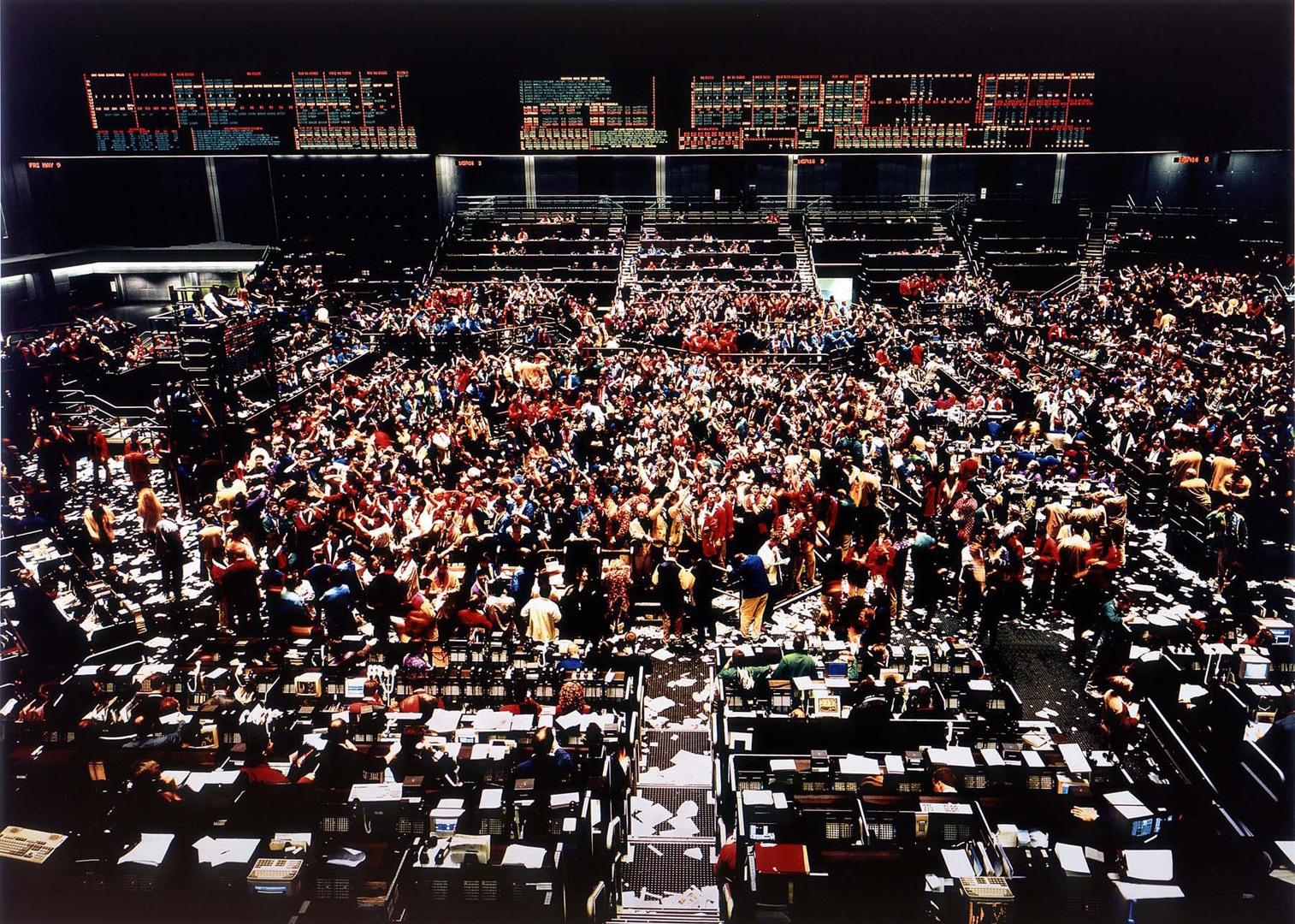Andreas Gursky - Chicago Board of Trade I, 1997, chromogenic print behind glass in artist's frame