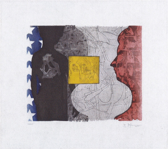 Jasper Johns - Untitled, 2010, spit-bite aquatint, soft-ground, drypoint, and photogravure