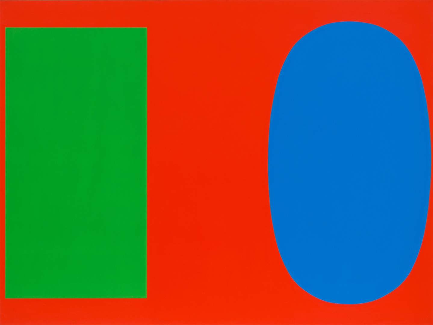Ellsworth Kelly - Green Blue Red, 1963, oil on canvas