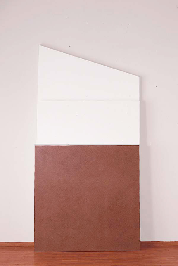 Imi Knoebel - vivis, 1987, acrylic on plywood and fiberboard in three parts