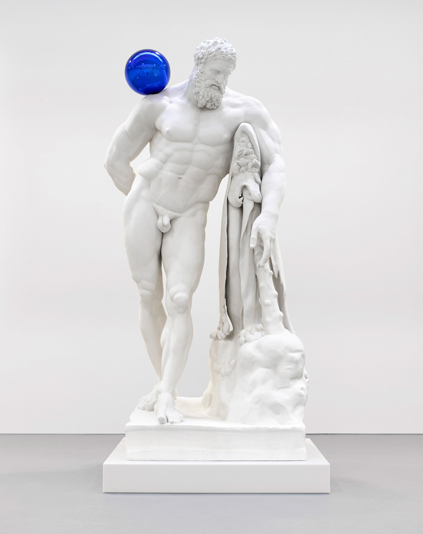 Jeff Koons - Gazing Ball (Farnese Hercules), 2013, plaster and glass