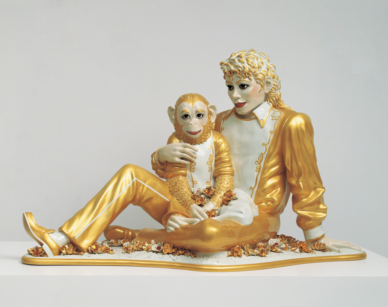 Jeff Koons - Michael Jackson and Bubbles, 1988, porcelain