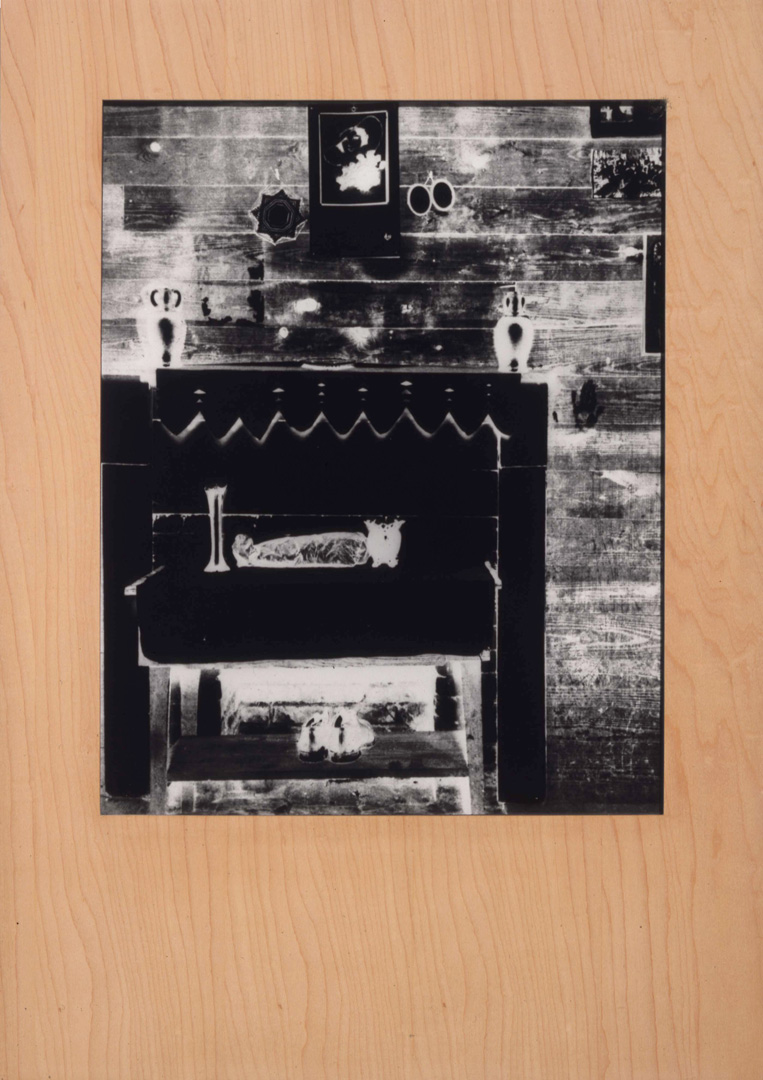 Sherrie Levine - Untitled (after Walker Evans: negative) #8, 1989, photograph and wood frame