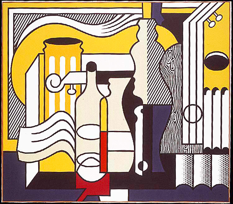 Roy Lichtenstein - Purist Still Life, 1975, oil and Magna on canvas