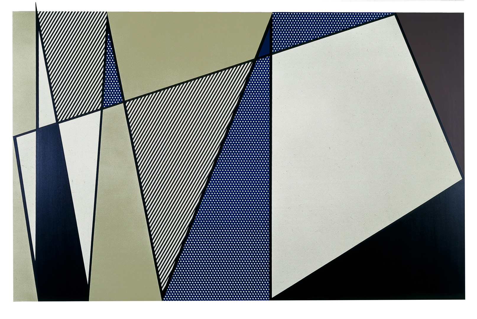 Roy Lichtenstein - Imperfect Painting, 1986, oil and Magna on two canvas panels
