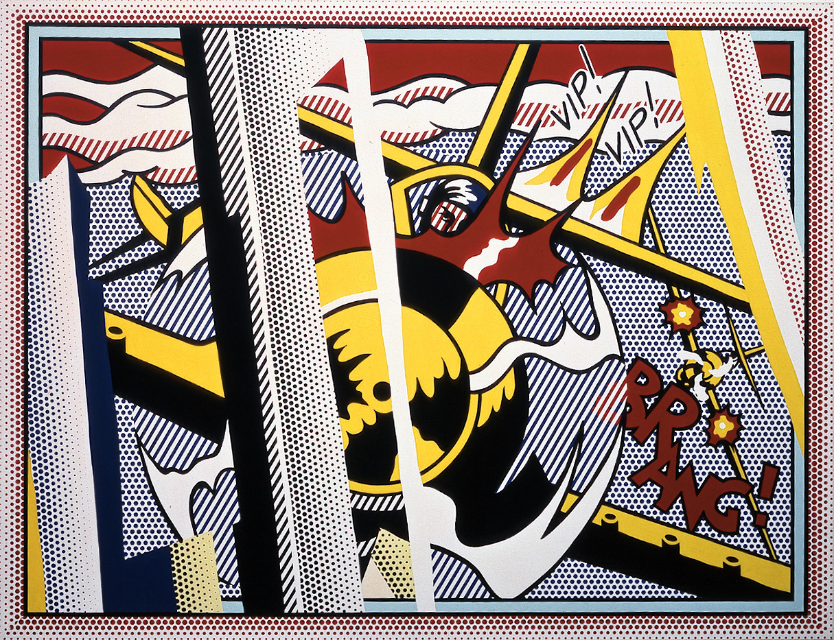 Roy Lichtenstein - Reflections: VIP! VIP!, 1989, oil and Magna on canvas