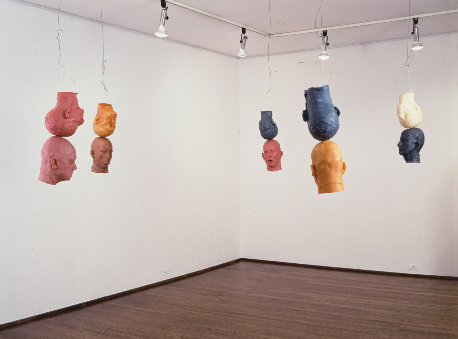 Bruce Nauman - Ten Heads Circle/Up and Down, 1990, wax, wire