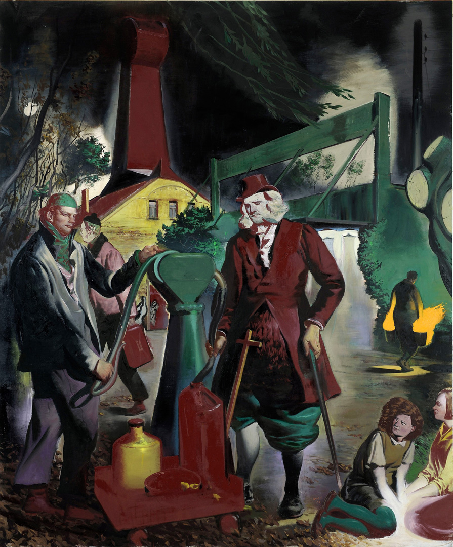 Neo Rauch - Nachttankstelle, 2010, oil on canvas