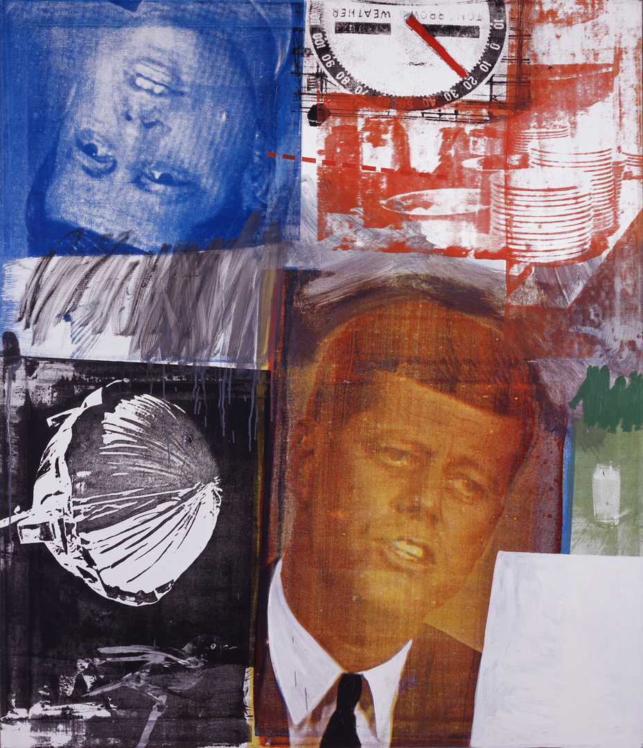 Robert Rauschenberg - Untitled, 1963, oil and silkscreen inks on canvas