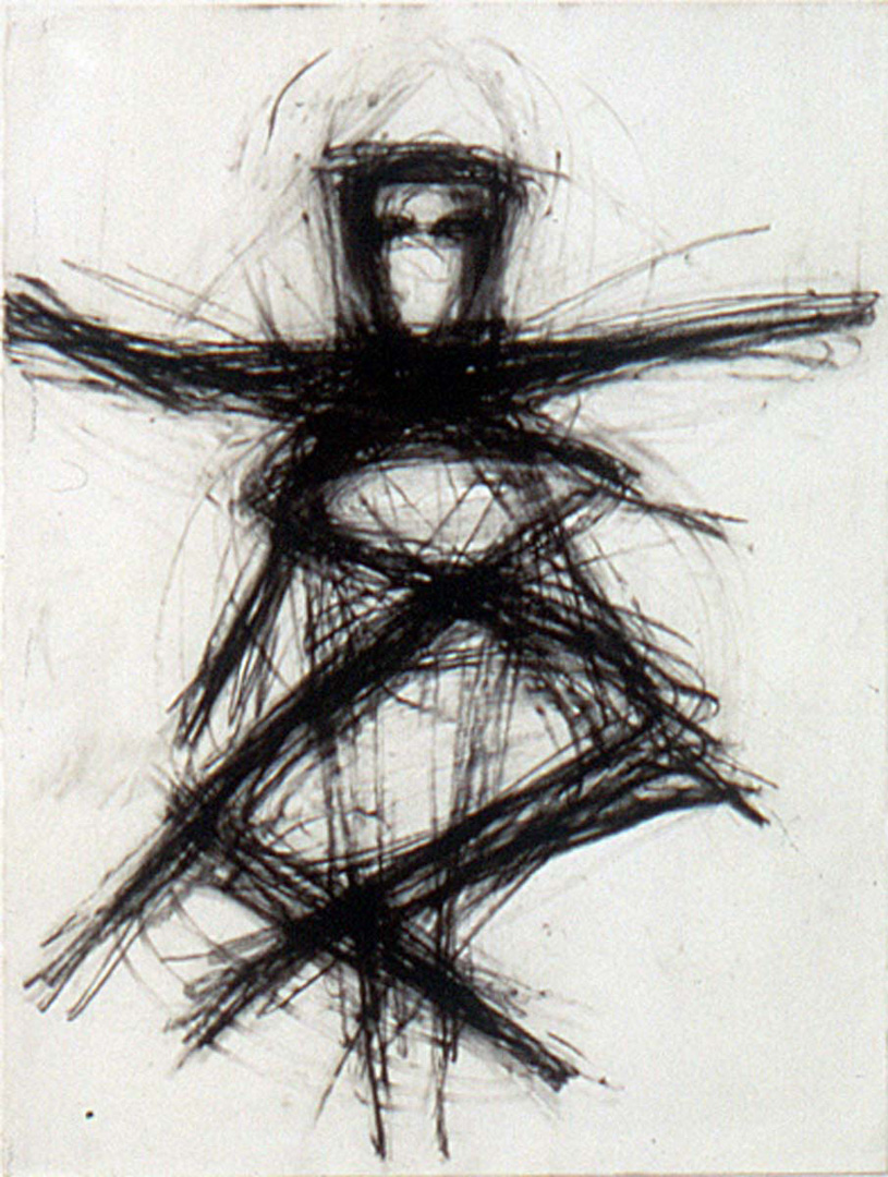 Susan Rothenberg - Untitled #152, 1981, charcoal on paper