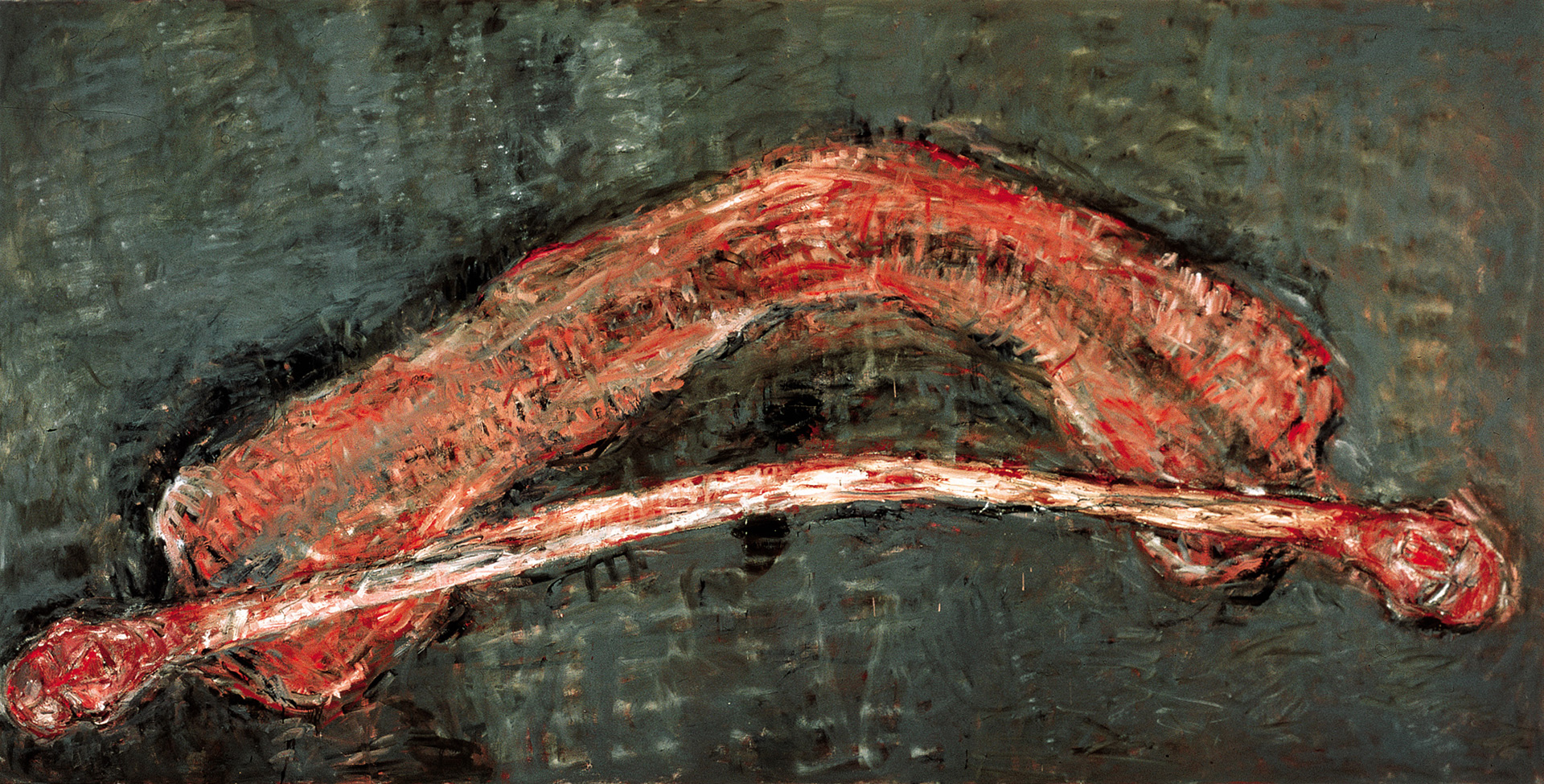 Susan Rothenberg - Bone Heads, 1989-90, oil on canvas