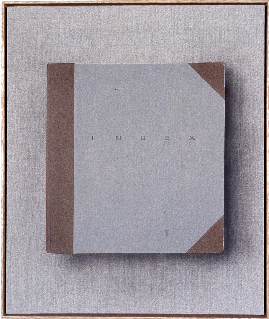 Ed Ruscha - Index, 2002, acrylic and India ink on raw linen