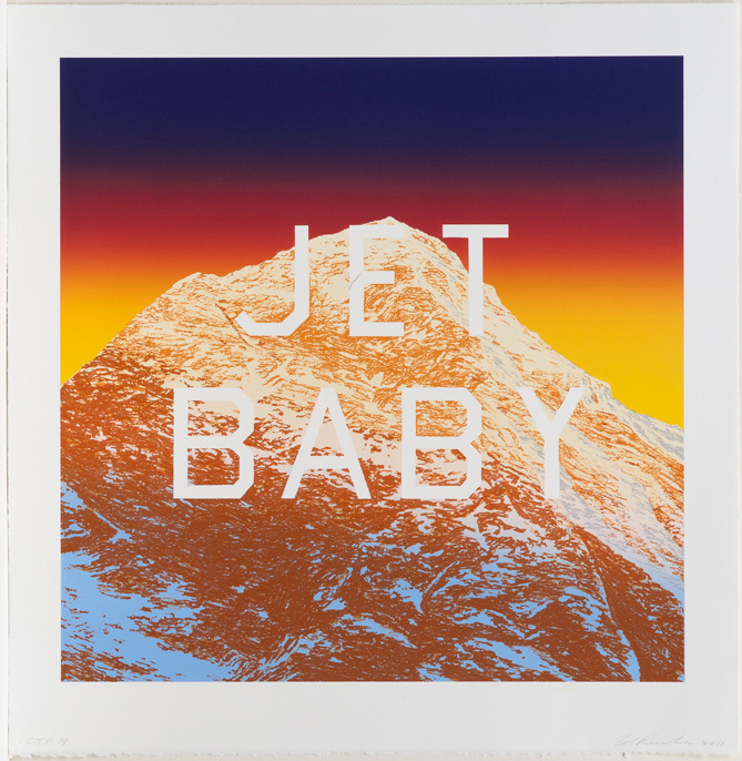 Ed Ruscha - JET BABY, 2011, lithograph