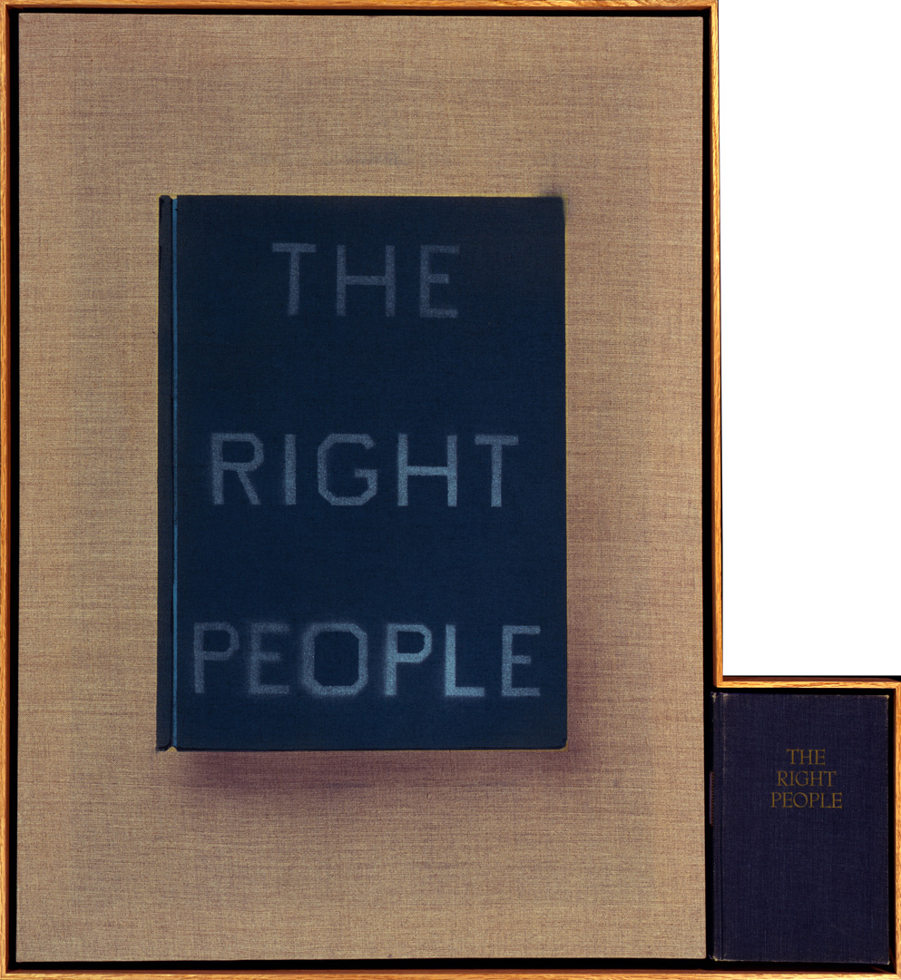 Ed Ruscha - The Right People, 2011, acrylic on linen