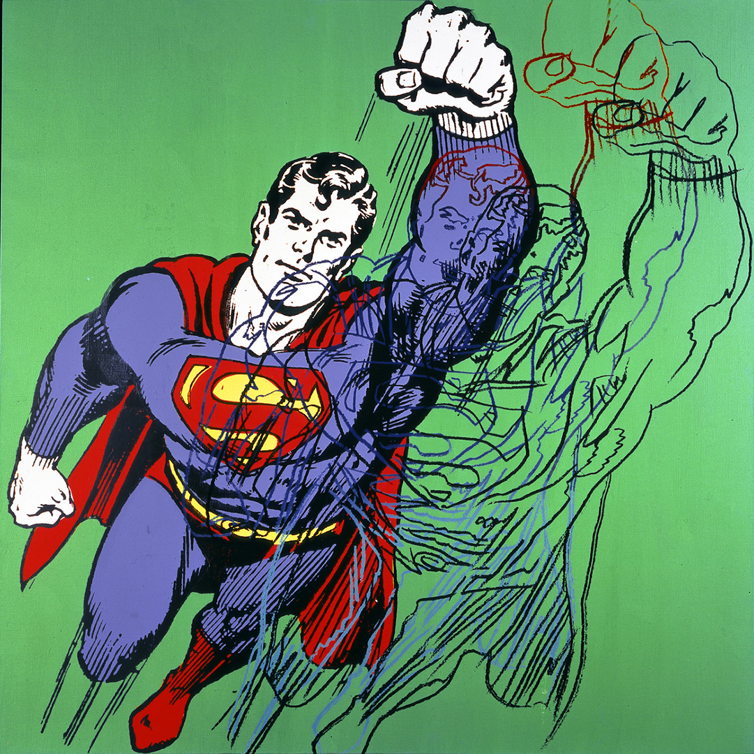 Andy Warhol - Superman (Myth Series), 1981, acrylic and silkscreen ink on canvas