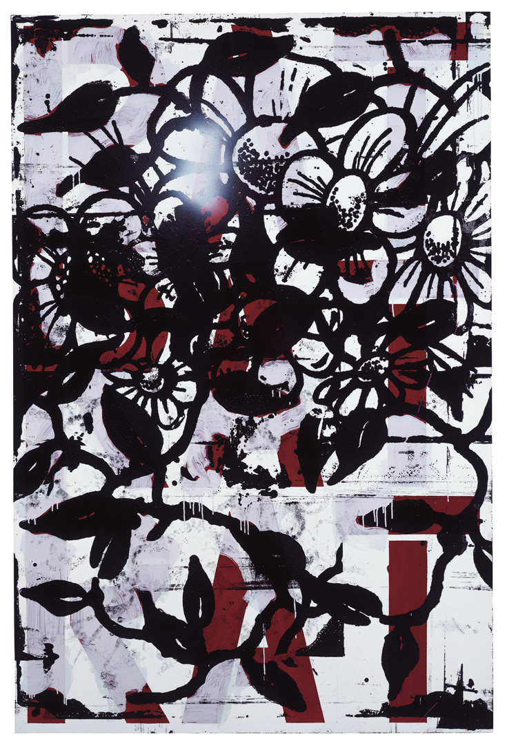 Christopher Wool - I Smell a Rat, 1989-94, enamel and acrylic on aluminum