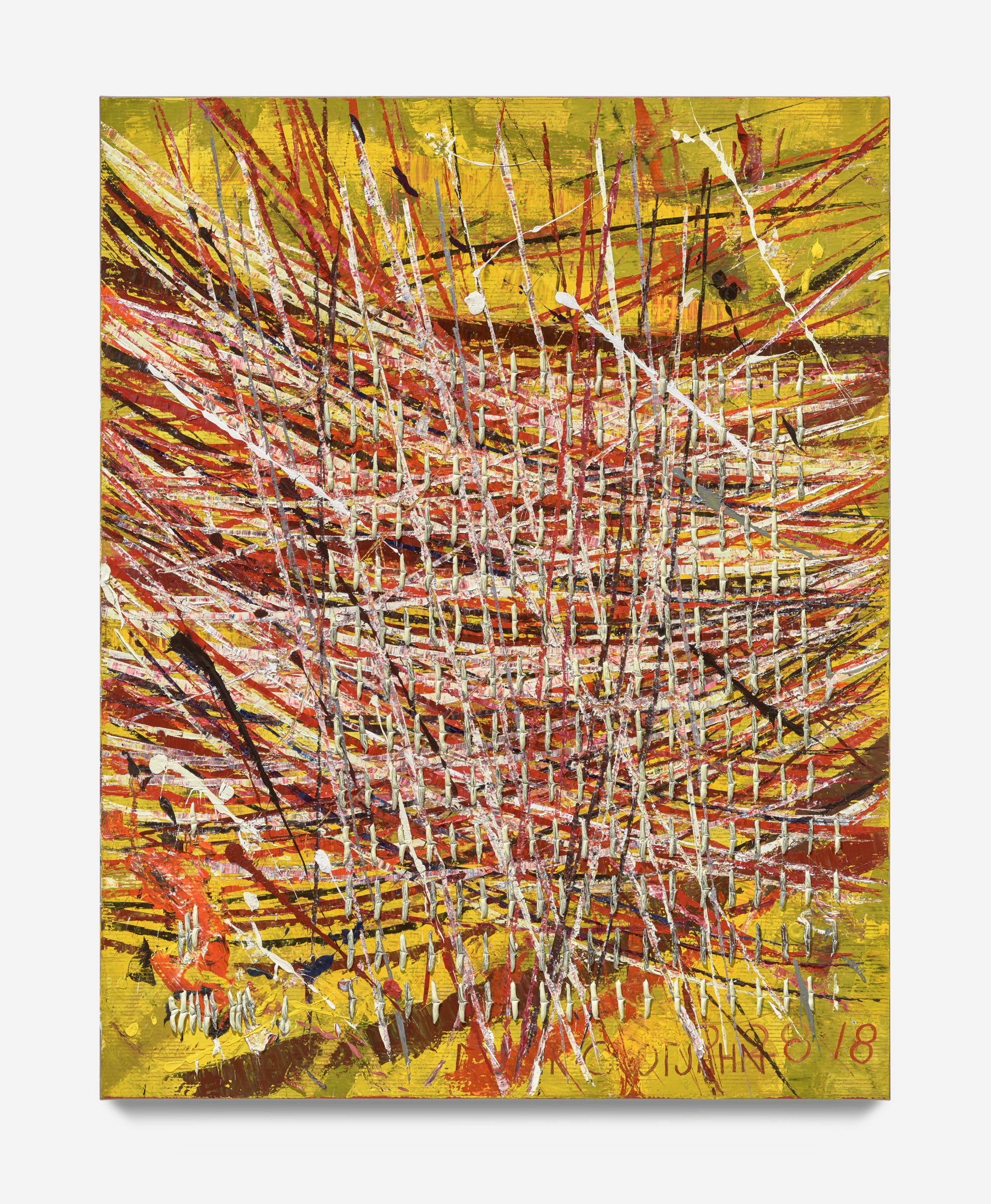 Mark Grotjahn - Untitled (Free Capri 50.29), 2018, oil on cardboard mounted on linen