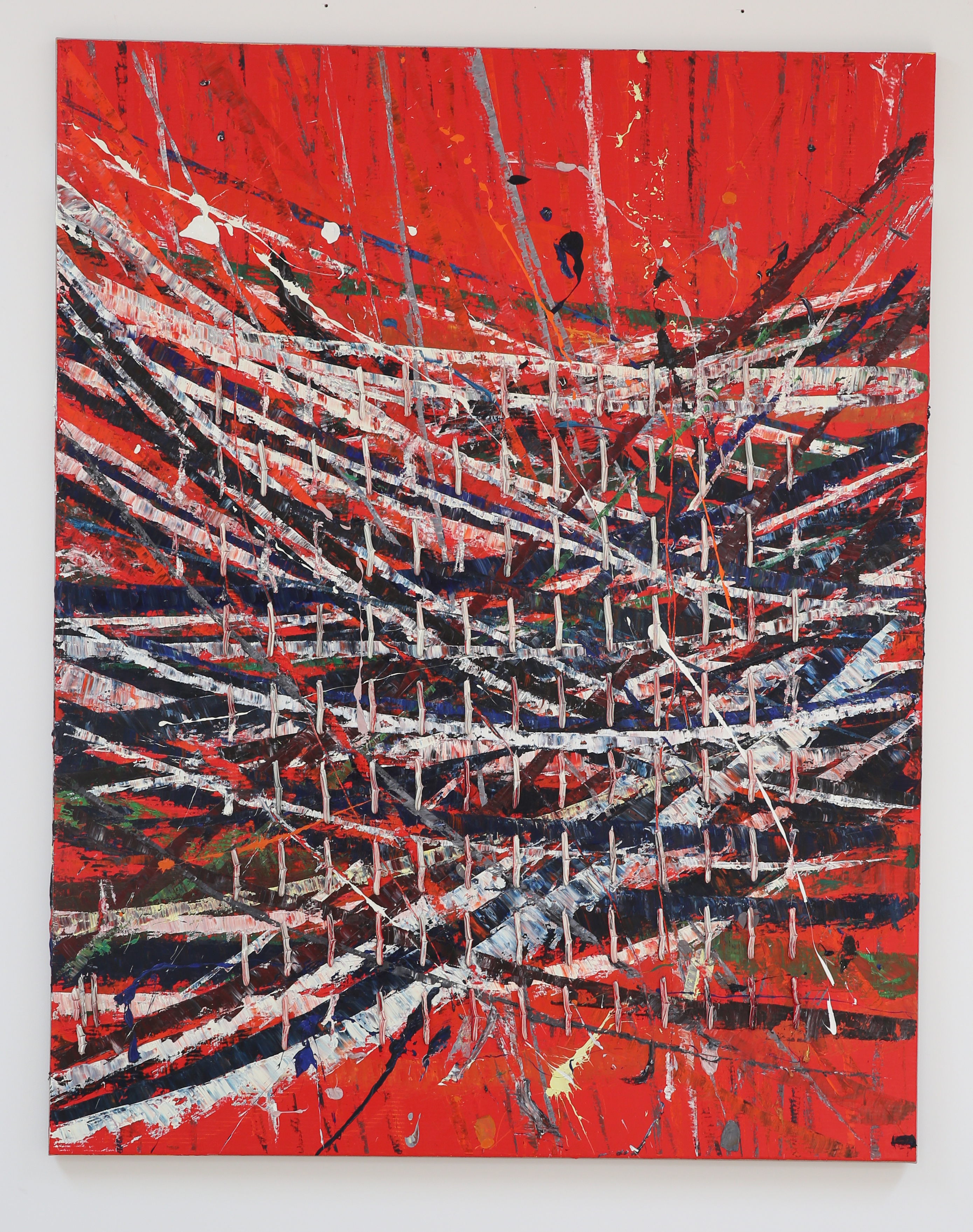 Mark Grotjahn - Untitled (Free Capri 50.41), 2018, oil on cardboard mounted on linen