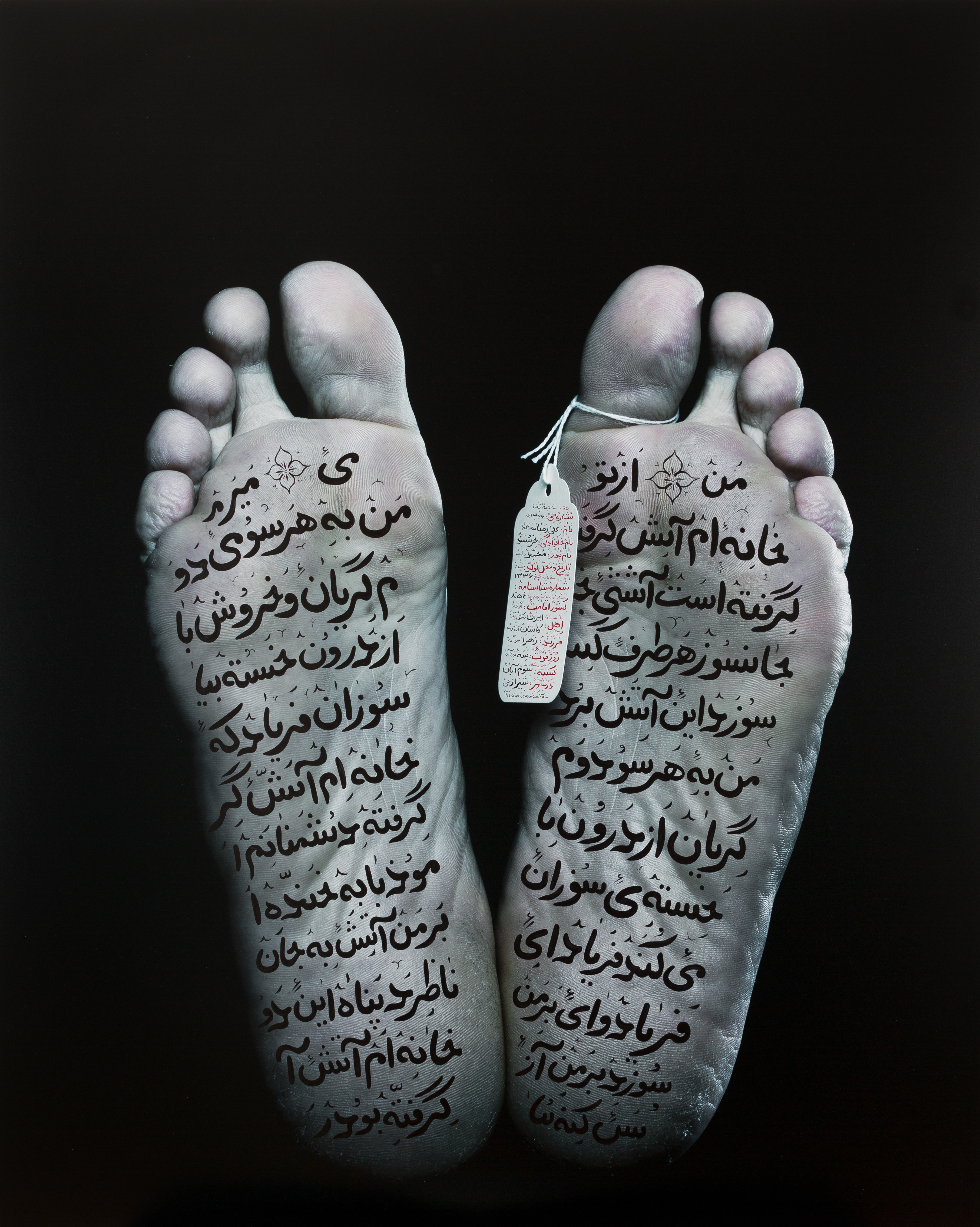Shirin Neshat - Hassan, from Our House Is on Fire series, 2013, Digital C-print and ink