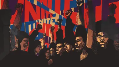 Image of Barbara Jones-Hogu's Unite (First State) screenprint, 1971