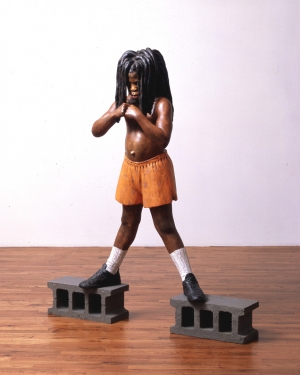 John Ahearn and Rigoberto Torres - Samson, 1990, oil on fiberglass