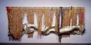 El Anatsui - Strips of Earth&#039;s Skin, 2008, found aluminum and copper wire