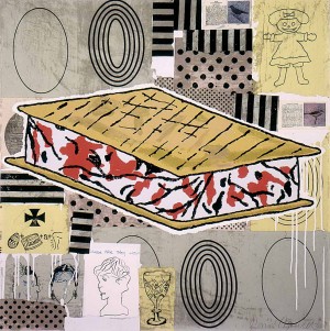 Donald Baechler - Untitled [Red Sundae (Well Fancy That)], 2000, silkscreen
