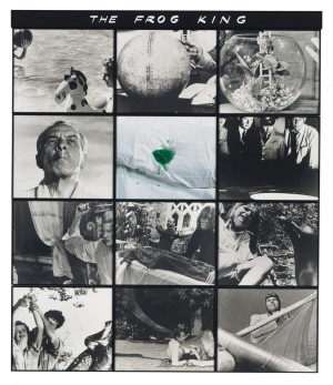 John Baldessari - Grimm&#039;s Fairy Tales: The Frog King, 1982, Eleven black-and-white photographs, one color photograph, one text panel