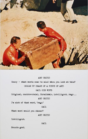 John Baldessari - Pictures &amp; Scripts: Honey - what words come to mind?, 2015