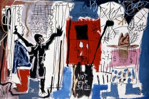 Jean‐Michel Basquiat - Obnoxious Liberals, 1982, acrylic, oilstick, and spray paint on canvas