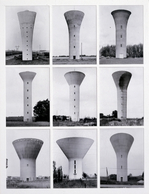 Bernd and Hilla Becher - Water Towers, 1972, nine black and white photographs