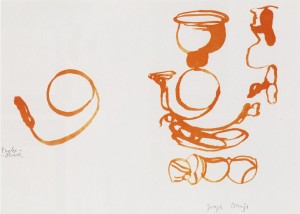 Joseph Beuys - :aus dem Leben der Bienen (:From the Life of the Bees), 1978, lithograph on cardstock