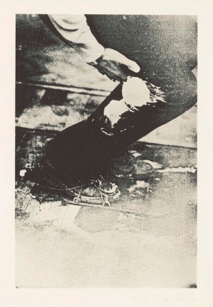 Joseph Beuys - aus Eurasienstab (from Eurasia Staff), 1973, silkscreen on newsprint